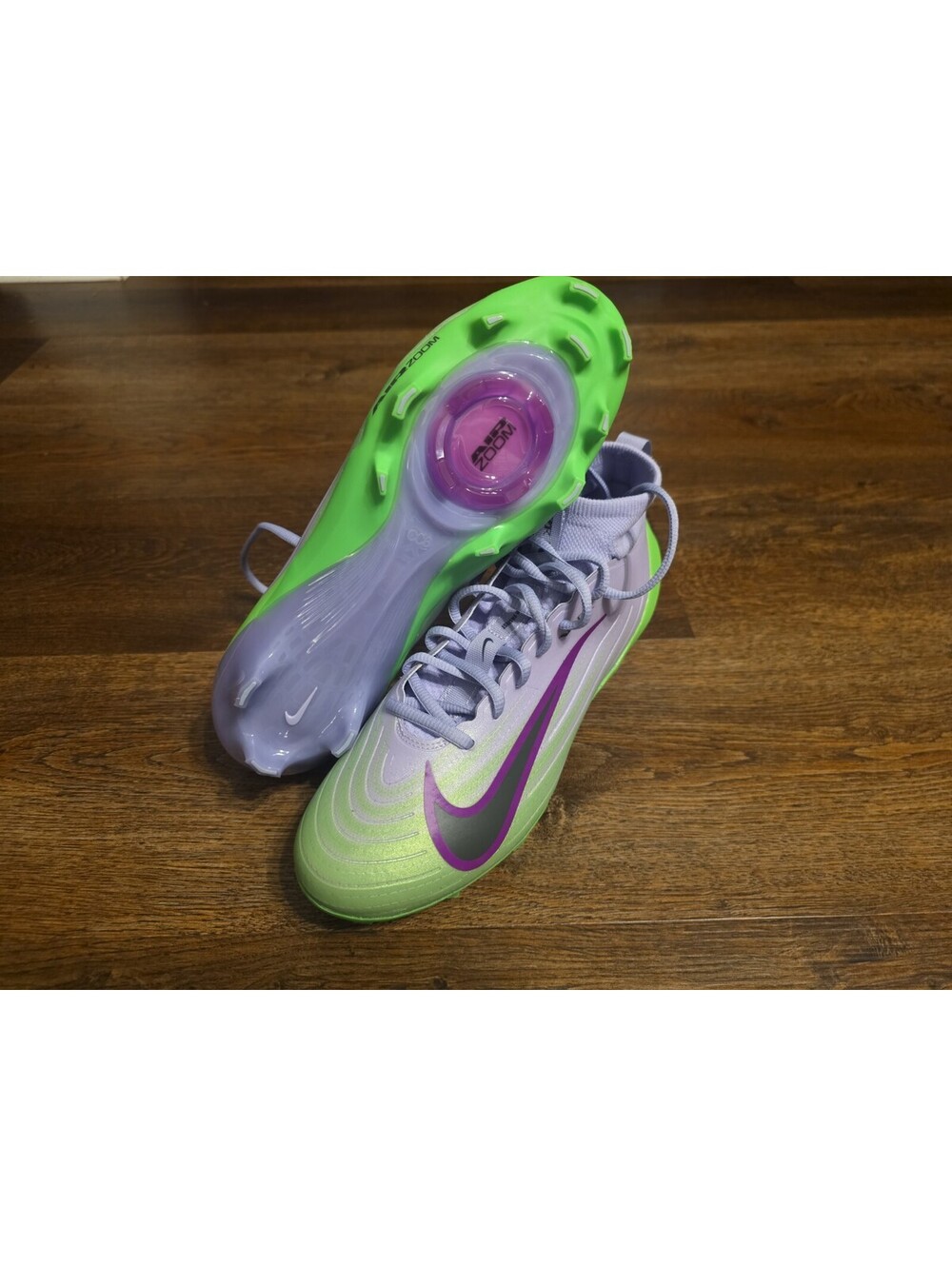 Size 8 Nike Air Zoom Vapor Pro 1 HULK Green Purple Football Cleats IB8250-500